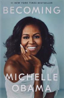 book cover reading Becoming with image of Michelle Obama