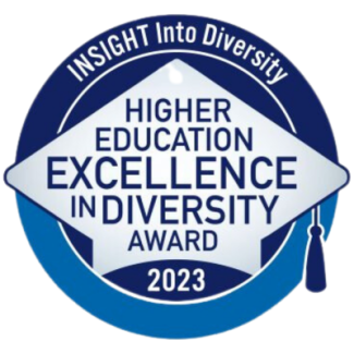 Logo reading: Insight into Diversity; Higher Education Excellence in Diversity Award 2023